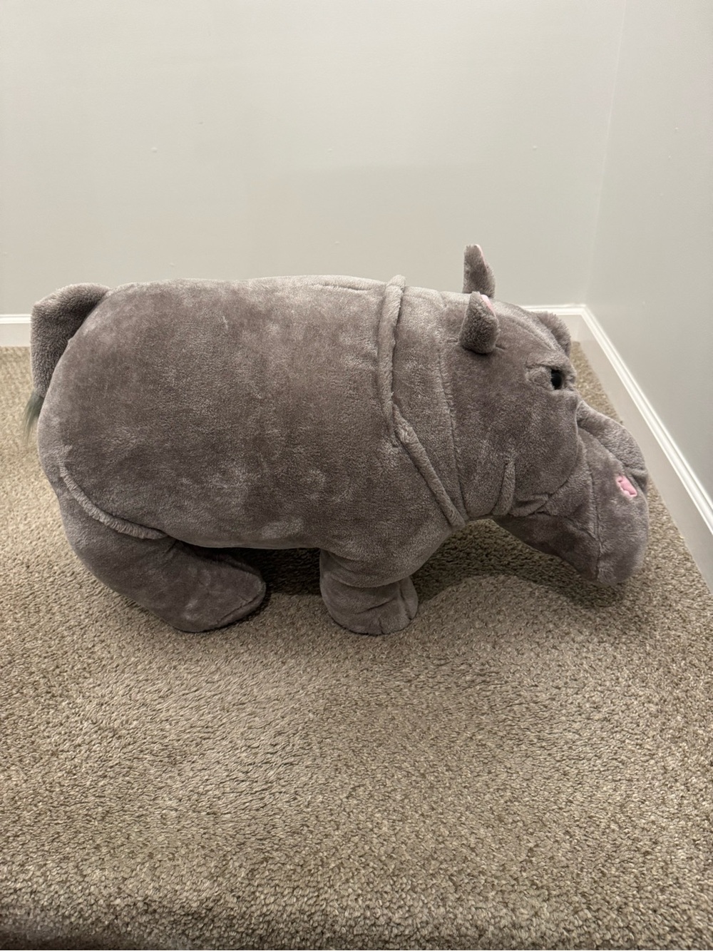 Melissa & Doug Giant Hippopotamus Lifelike Stuffed Animal Over 2ft Long